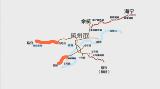 杭州7条城际铁路都将接驳地铁 1小时都市圈离