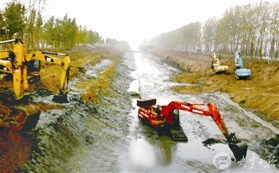 大丰开展水利建设 农村河道疏浚春节前完成