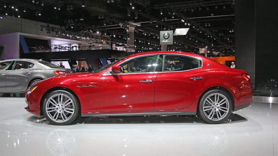 玛莎拉蒂Ghibli与总裁车型最新款洛杉矶车展首