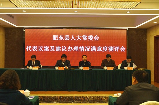 肥东县人大常委代表议案建议办理情况满意度测