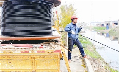 大丰大中镇大新村进行电网改造 为期10天