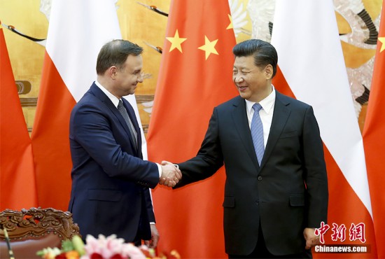  习近平 在北京欢迎 波兰 总统杜达--陕西频道--人