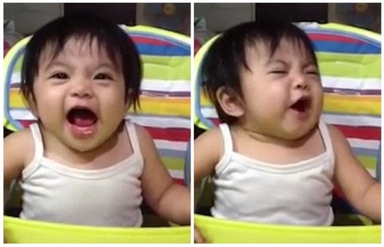 酸爽!菲律宾一婴儿初次吃柠檬反应逗趣
