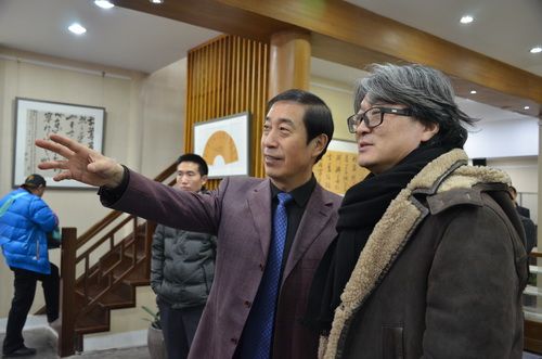丁謙書法展展覽現場