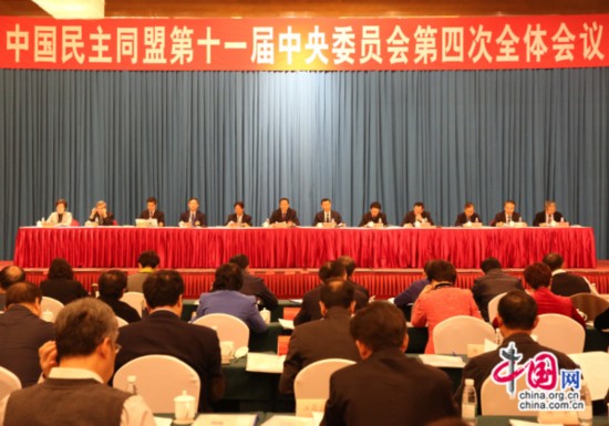  民盟十一屆四中全會開幕式現場 