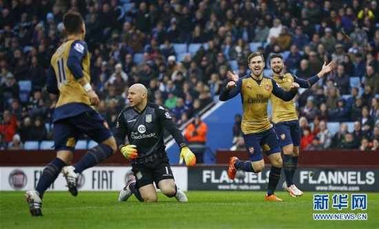 英超:阿森纳胜阿斯顿维拉