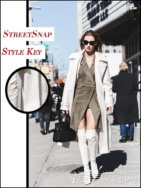 街拍证明:毛呢大衣还是这些颜色最好搭