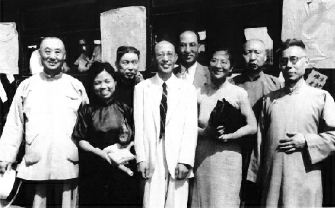 1946��6�£��Ϻ�������ɸ��Ͼ���Ը�ţ���ͼΪ��Ը�ų�Ա��Ӱ���������ӷ����񽨣�������Ӥ���񽨣���ʢا�����񽨣����ŽN�����񽨣����ֱ������񽨣����׽��������������񽨣��������ס�