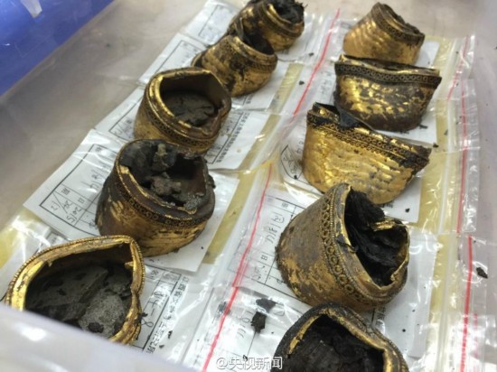 西汉海昏侯墓首次发现金板 金饼数居汉墓考古