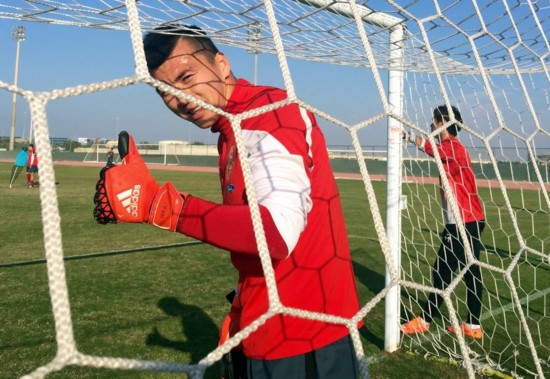 高清:国奥阿布扎比拉练 苦练射门备战U23亚洲杯