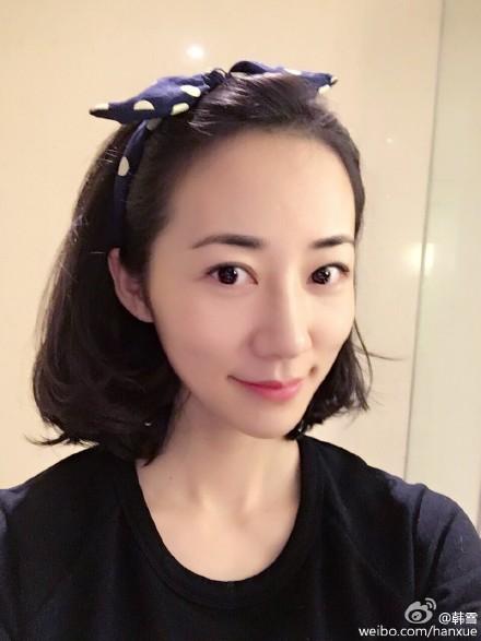 韩雪晒短发造型清纯可人 网友:短发看起来精神