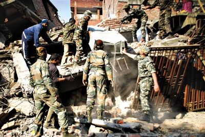 印度东北部地震已造成6人死亡110人受伤