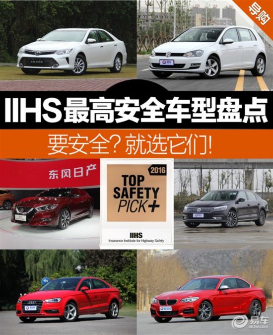 IIHS最高安全评定车型盘点要安全买它们