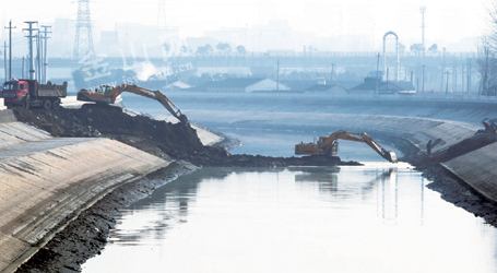镇江润州区运粮河水利整治工程即将完工