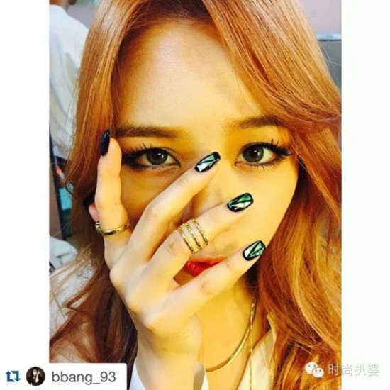 你与100分时髦只差韩国明星同款美甲