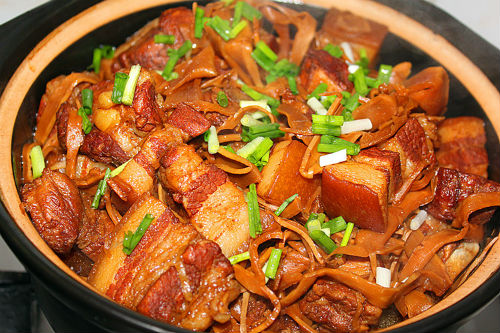 上海频道 美食| 健康       水笋烧肉          五花肉,水笋,黑木耳