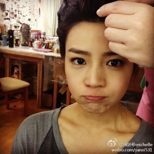 刘诗诗谢娜赵丽颖陈妍希 化妆素颜差不多的女