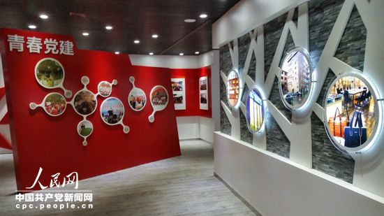 水頭鎮小微企業黨建館（人民網記者 王金雪 攝）