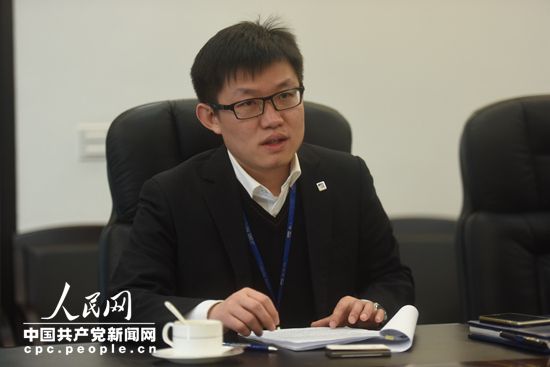 卢建益 嘉利特荏原泵业有限公司总经理助理、党委副书记（人民网记者 冯粒 摄）