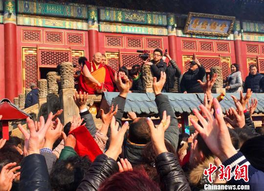 承德普寧寺新春祈願法會進入高潮