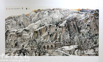 涵盖风景,人物,花卉,动物等题材,风格上既有中国画又有西洋画,既有