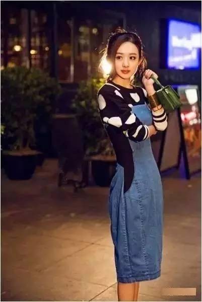 有一种蓝色叫做赵丽颖!