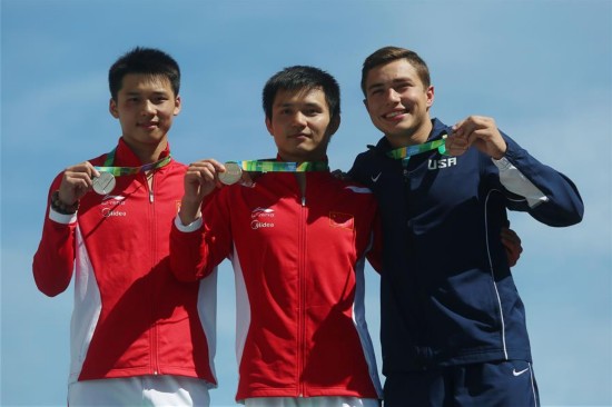 跳水世界杯:中国包揽男子十米台冠亚军