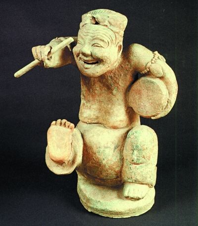 汉代说唱陶俑(1957年成都出土)图片