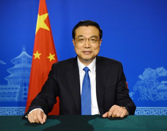 2月26日，国务院总理李克强向在上海举办的二十国集团（G20）财长和央行行长会议发表视频讲话。