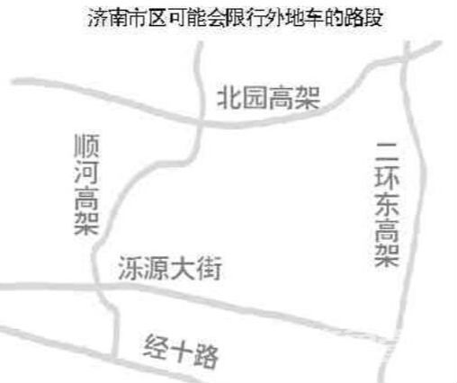 济南外地车限行方案初定 早晚高峰高架及拥堵