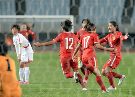  女足奥预赛 :中国队战平 朝鲜 队--陕西频道--人民