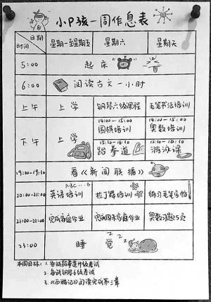 小P孩 每天学习18小时 虎妈:我也是这么过来的