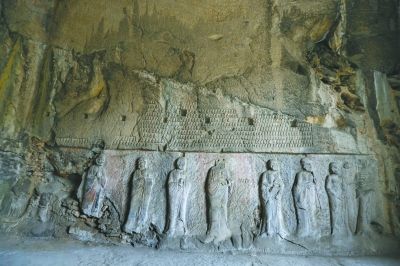 龙门石窟看经寺首度开放 二十九代罗汉露真容