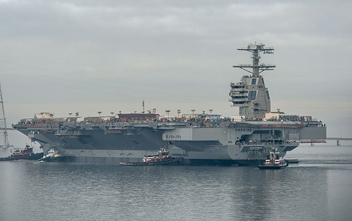 美国海军新一代航母拟本月服役 耗资130亿美元