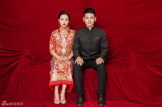 吕一钱泳辰大婚中式婚照美翻 明星凤冠霞帔照