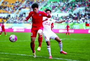 2016中国足球甲级联赛:贵州恒丰智诚战平梅州客家