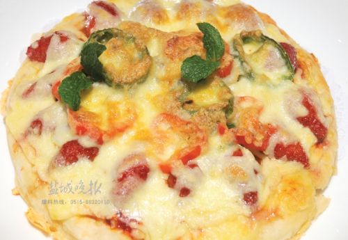 盐城一素食餐厅素红烧肉纯素披萨颇受青睐