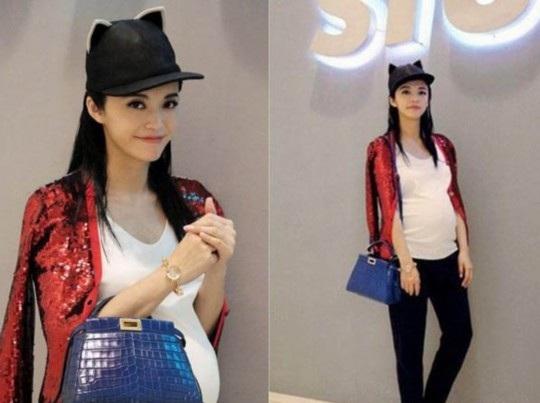 张梓琳挺大肚近照曝光 明星大肚子孕妇照片盘点