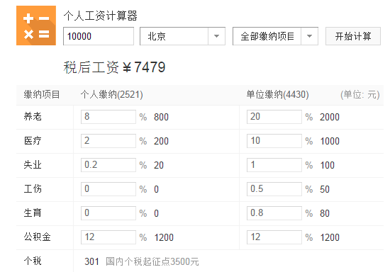 8千工资拿到手不足5千,五险一金是否有下调