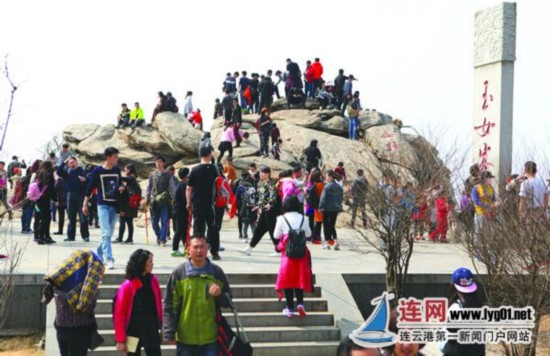 天气日渐回暖 连云港花果山春季踏青旅游升温