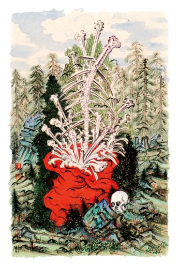 �Ƕ�����No.016 ֽ����ɫ 63x39cm 2015