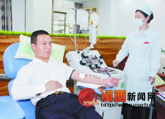 龙岩上杭转业军人汪登法16年累计献血达3520