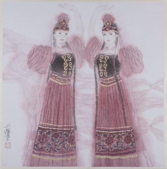 �����ǡ��½�����.�赸֮���� 68x68cm ��ī