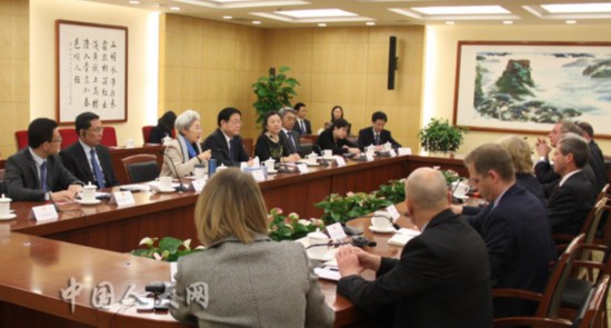 傅莹会见德国联邦议院外委会代表团