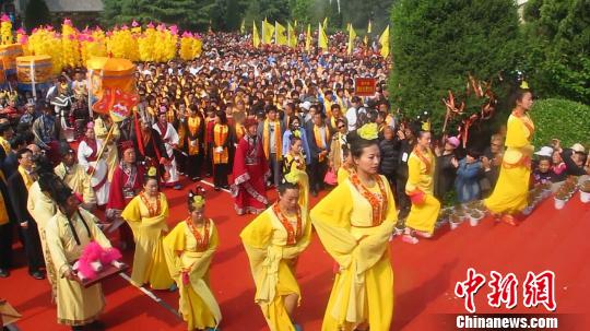 山西萬榮后土祠祭祀延續千年重現帝王祭祀景象