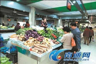 南通港闸加快菜市场标准化建设 年交易额10亿