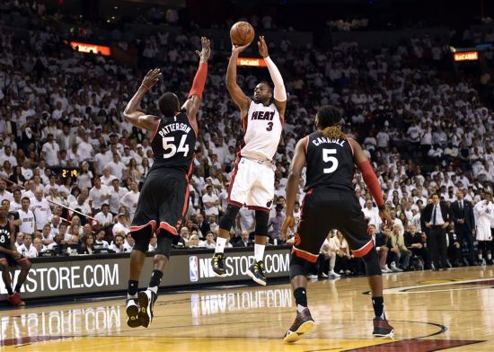 NBA季后赛:热火胜猛龙