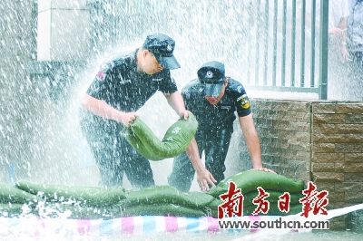 中山:黄色暴雨预警中演练防洪防汛 加大三防力