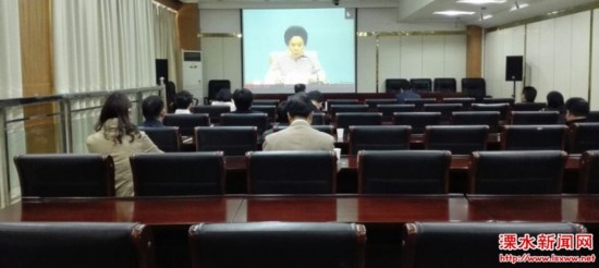 南京溧水收看教育部2016年高考安全工作会议