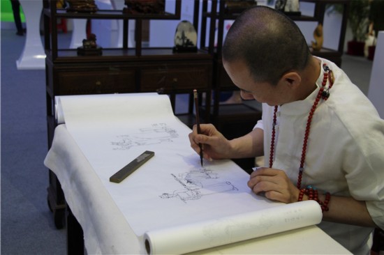 大师现场作画